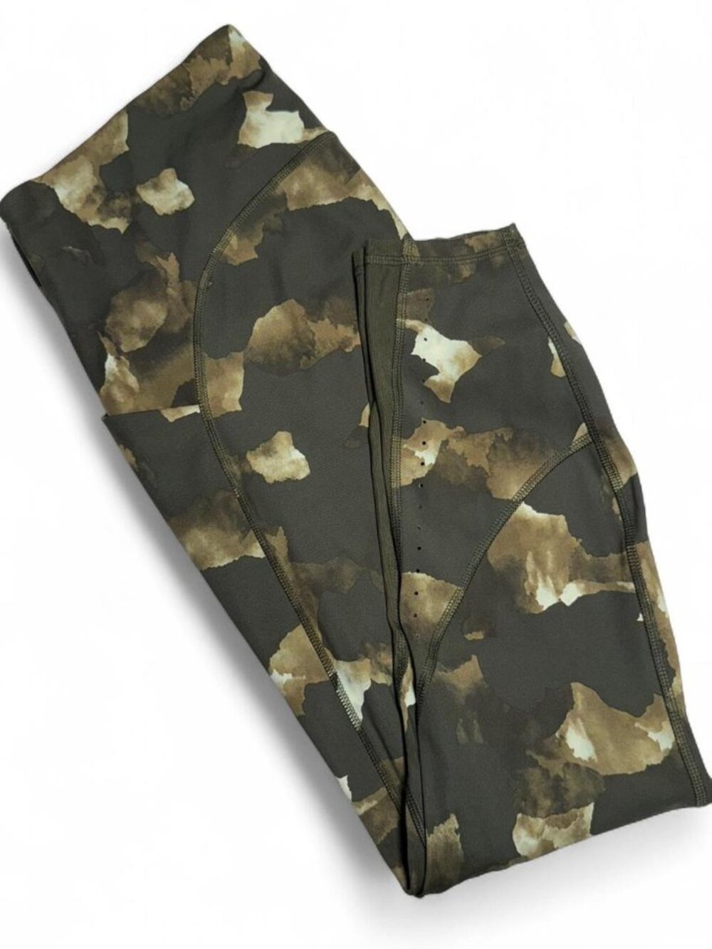 All In Motion Leggings Women's Size XL Sculpted Linear Camo Print High Rise 7/8